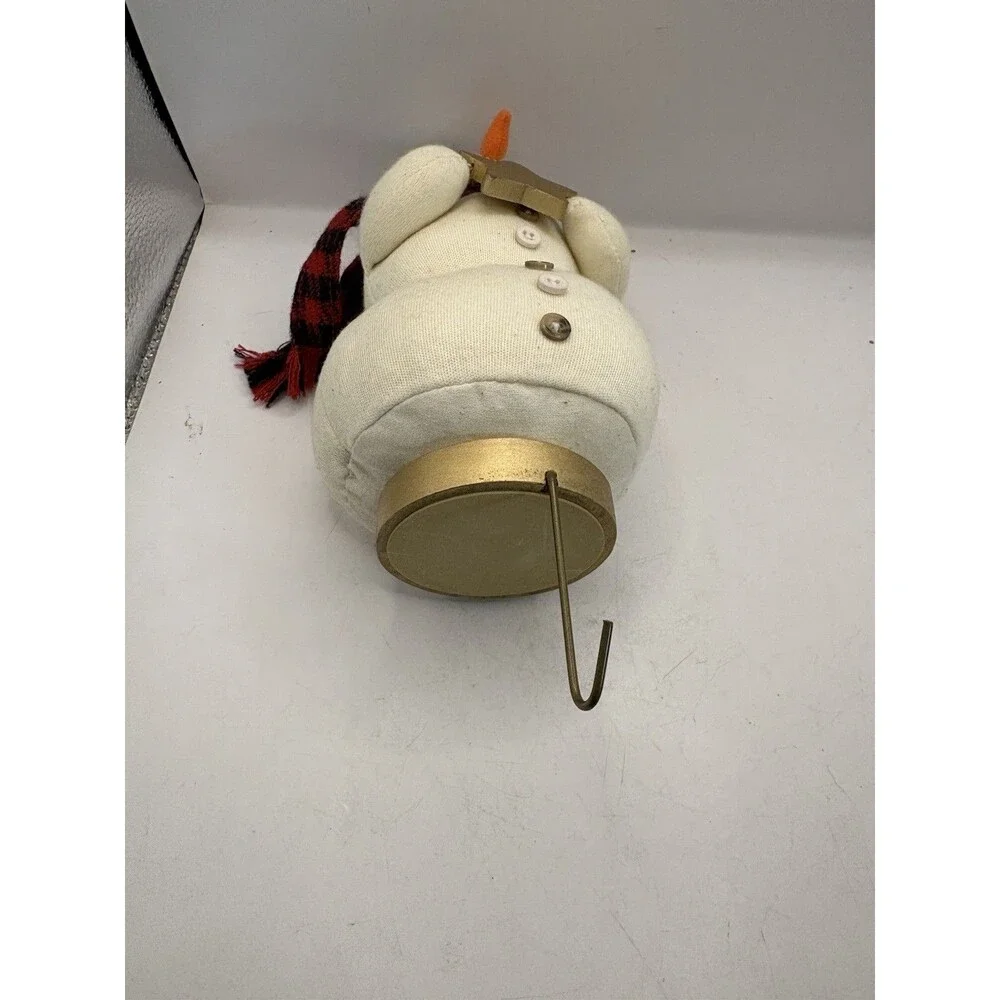 Vintage Hallmark Cards Plush Snowman Angel Stocking Holder